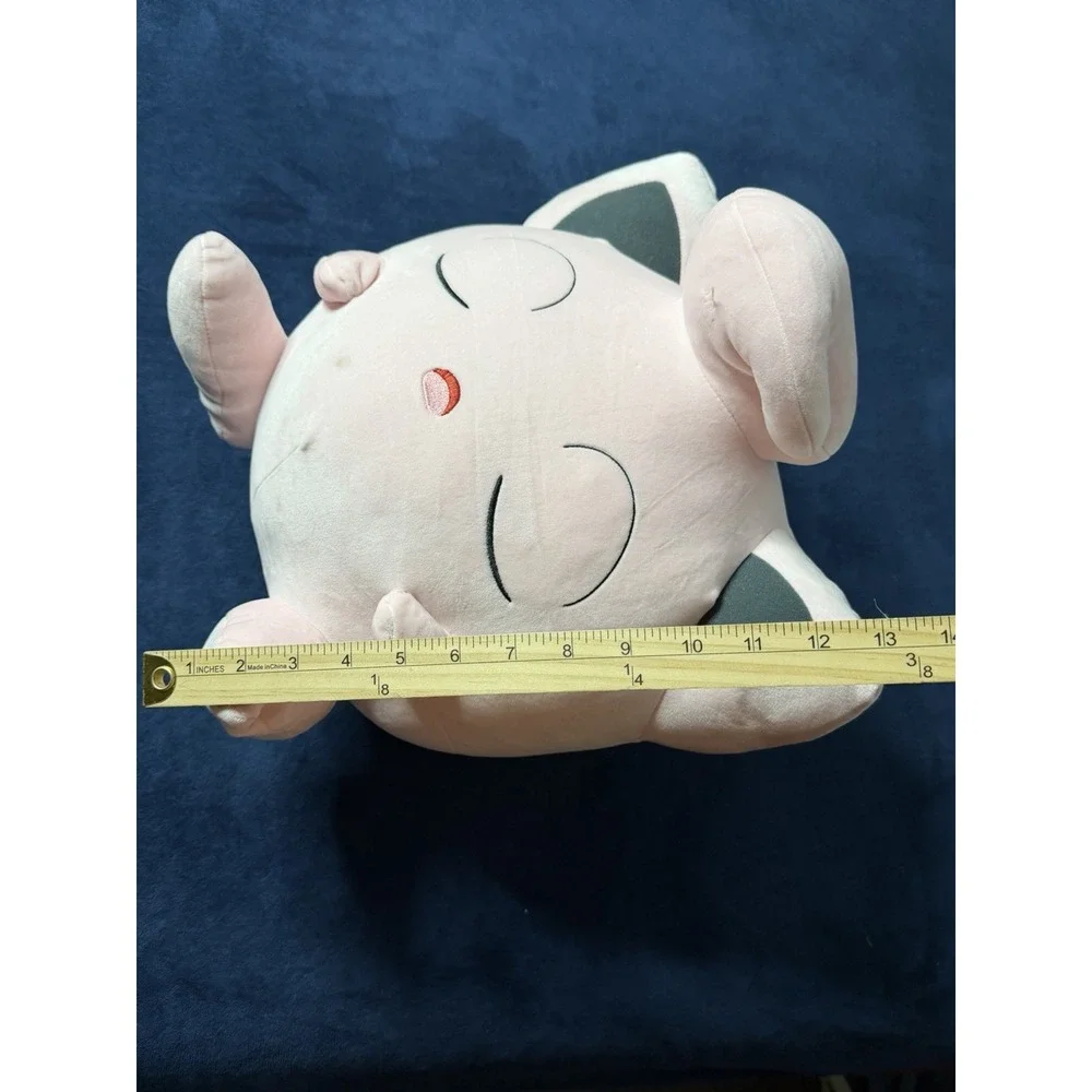 Official Pokemon Sleeping Jigglypuff 18 Inch Plush Gamefreak Jazwares Pink